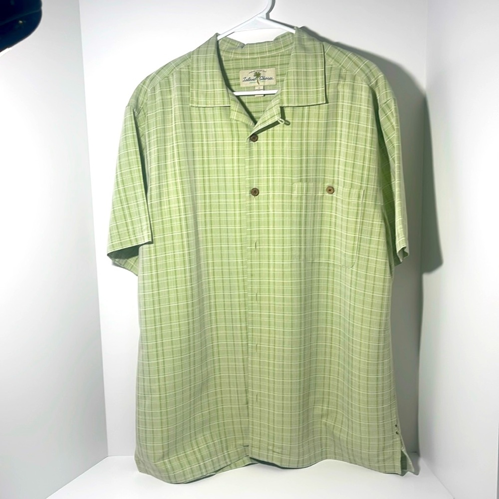 Island Shores Men’s Light green Short sleeve